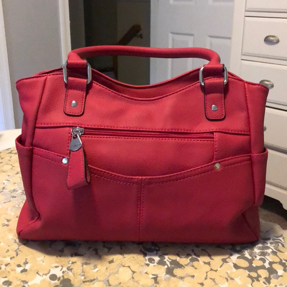 Rosetti red satchel purse